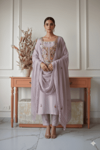 Shimmer Tissue Silk Suit Set